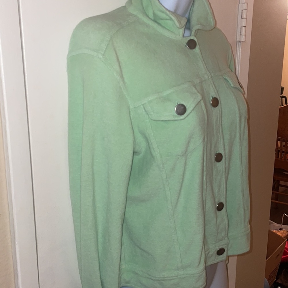 - Forenza lime green terry cloth 2 piece lounge set - Picture 3 of 9